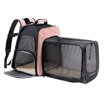 High Quality Ventilated Pet Bag Cat Carrier Expandable Pet Backpack for Travel